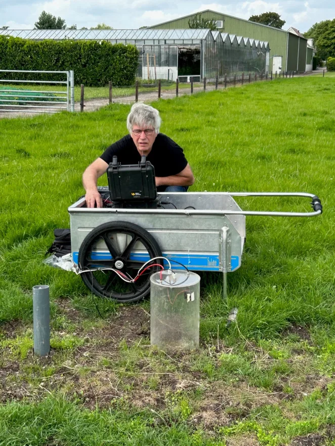 Measuring station at the Ter Aar research site